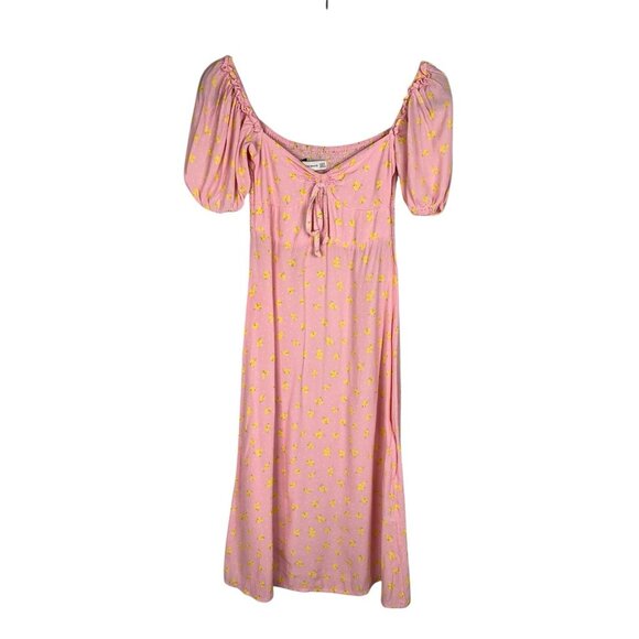 Faithfull the Brand Dresses & Skirts - FAITHFULL THE BRAND Women's Pink Floral Luda Square Neck Dress US 2